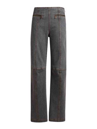 Etro Straight-Leg Grey Stretch Cotton Denim Jeans