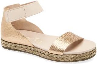 Pedro Garcia Jaida Ankle Strap Espadrille Sandal in Cava Cervo Lame at Nordstrom Rack, Size 10Us / 40Eu