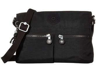 Kipling New Angie Crossbody Bag Womens Handbags Black Noir, Synthetic