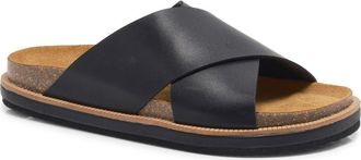 Free People Sidelines Slide Sandal in Black at Nordstrom, Size 5.5Us
