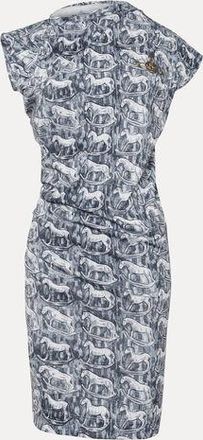 Vivienne Westwood Hebo Dress Printed Co Jersey Grey-rocking-horses XS Women