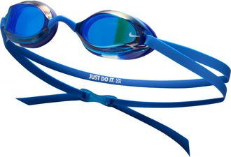 Nike Swim Legacy Big Kids Mirrored Goggles in Blue | NESSC165-494