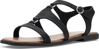 Journee Collection Briley Womens Sandals Black Lizard : 6.5 M, Synthetic