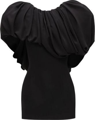 Magda Butrym Partyjurk - Dames - Feestkleedjes - Zwart - S - Wol - Kleedjes