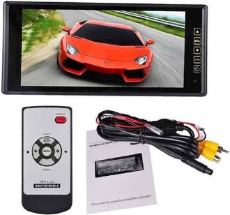 Trade Shop Trade Shop - Monitor Specchietto Interno Posteriore Auto Per Telecamera Tft 9