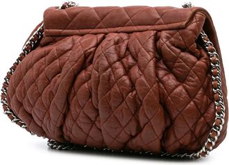 Chanel Hobo Bags - 2010-2011 Large Quilted Lambskin Chain Around Flap - Gr. unisize - in Braun - für Damen