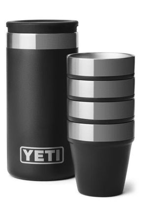 Yeti Rambler Set of 4 Shot Glasses & Case in Black at Nordstrom, Size 1.7 Oz