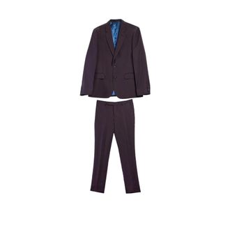 Paul Smith Single Breasted Suits, male, Purple, Size: 2XL Completo Soho Lino