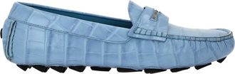Philipp Plein Driver Cocco Moccasin - Dames - Loafers - Blauw - 40 EU - Leer - Schoenen