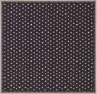 Fendi Moth Dots Silk Foulard Accessories