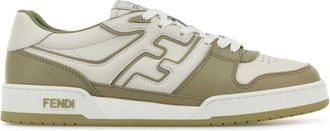 Fendi Lace-Up Sneakers met Rubberen Zool - Heren - Sneakers - Groen - 44 EU - Leer - Schoenen