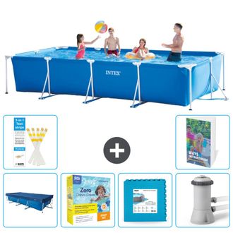 Intex Piscina Con Estructura Rectangular - 450x220x84 Cm - 7-piezas S44