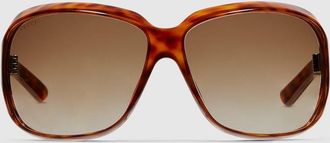 Gucci Square Frame Sunglasses, Brown