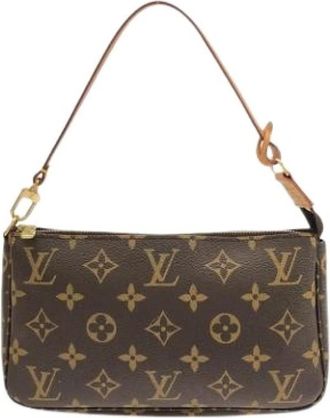 Louis Vuitton Pre-owned Pochette - Dames - Vintage Mini Tas - Bruin - ONE Size - Vintage