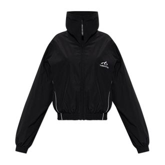 Balenciaga Jas met logo - Dames - Jassen - Zwart - Maat: S
