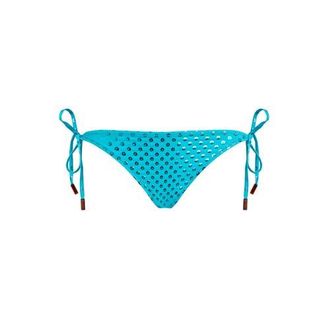 Vilebrequin Side Tie Bikini Bottom Relief Sparkling in Disco Green at Nordstrom, Size Medium
