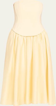Toccin Melody Corset Combo Midi Dress