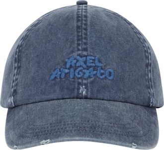 Axel Arigato Floral Washed Cap - Heren - Petten - Blauw - ONE Size - Katoen - Accessoires