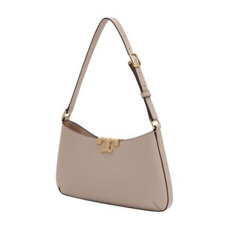 Tory Burch Womens Eleanor Shoulder Bag Beige Cowhide