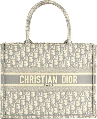 Dior Gray Canvas Tote Bag (Pre-Owned)