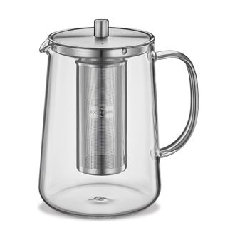 OEM Tetera Kuchenprofi Assam Con Infusor, Vidrio De Borosilicato/acero Inoxidable, 1,2 L