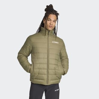 ADIDAS TERREX Steppjacke ADIDAS TERREX MULTI ESSENTIALS, Herren, Gr. XL, olive strata, Obermaterial: 100% Polyamid, Jacken Steppjacke