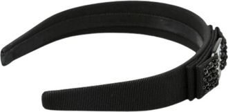 Ferragamo Pre-owned Accessories, female, Black, Size: ONE SIZE Pre-owned Cotton Hair Accessories