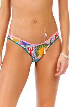 Agua Bendita Avy Alina Cheeky Reversible Bikini Bottoms in Multicolor at Nordstrom, Size X-Small