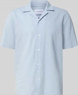 Lindbergh Lindbergh Relaxed Fit Freizeithemd aus Leinen-Baumwoll-Mix in Hellblau, Gr&ouml;&szlig;e XXXL