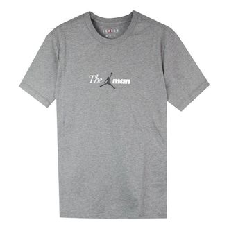 Nike Jordan Air Jordan Round Neck Casual Short Sleeve Gray AO0685-091
