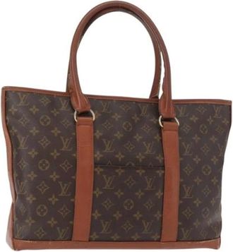 Louis Vuitton Pre-owned Tote Bags, female, Brown, Size: ONE SIZE Pre-owned Canvas Tote Bag