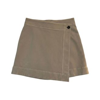 Closed Closed, Short Skirts, female, Beige, Size: L Wrap Mini Skirt