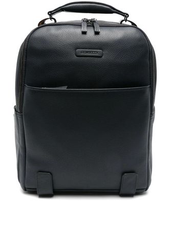 Piquadro laptop backpack 15.6 - unisex - Calf Leather/Polyester - OS - Blue