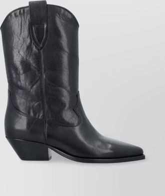 Isabel Marant leather cowboy ankle boots