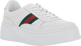 Gucci Womens Sneakers White Leather Calf Trainers