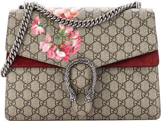 Gucci Dionysus Bag Blooms Print Gg Coated Medium (Authentic Pre-Loved)