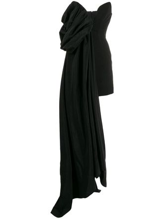 Ellery Asymmetrische cocktailjurk - Zwart