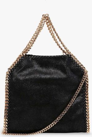 Stella McCartney Womens Shoulder Bag Falabella Mini Black Recycled Polyester