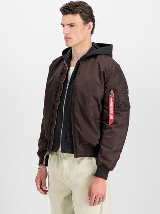 Alpha Industries Bomberjacke ALPHA INDUSTRIES MA-1 VF Vintage Fit 59, Herren, Gr. S, braun (hunter braun), Obermaterial: 100% Nylon; Futter: 100% Nylon; F&uuml;llung: 100% 