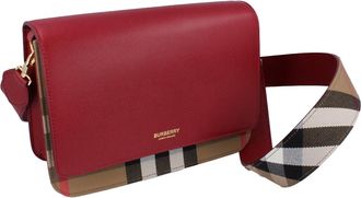 Burberry Womens Mackford Note Bag Antique Red - One Size
