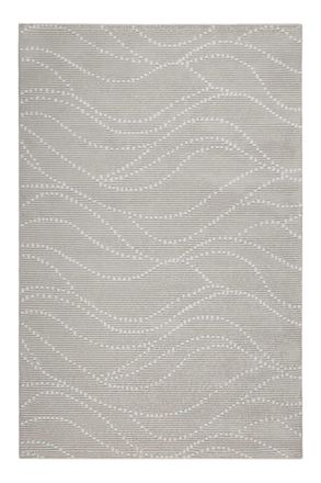 Esprit Alfombra de terciopelo ras con relieve, crudo fondo beige 200x290