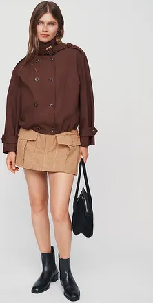 Maeve Houndstooth Mini Skort