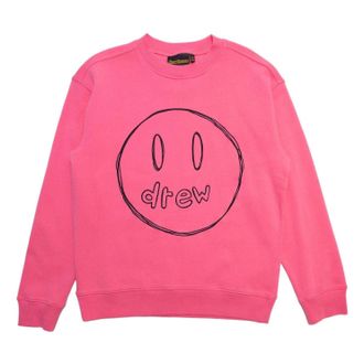 Drew House Sketch Mascot Crewneck Sweatshirt Hot Pink DR-SS22-156