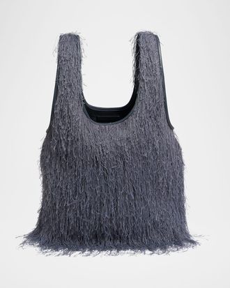Dries Van Noten Marche Small Fringed Tote Bag
