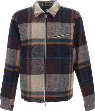 Paul Smith Multicolor Geruite Harrington Jas - Heren - Zomerjassen - Veelkleurig - S - Wol - Jassen