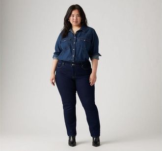 Levi's 314 Shaping Straight Jeans (Plus Size) - Womens - 14L - Blue