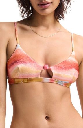 Vitamin A Terra Cutout Bikini Top in Terra Forms Ecoshimmer at Nordstrom, Size X-Small