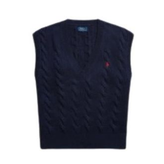 Polo Ralph Lauren V-neck Jumper - female - Polo Ralph Lauren - V-neck Knitwear - Blue - L - Knitwear