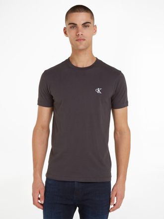 Calvin Klein Jeans T-Shirt CALVIN KLEIN JEANS CK ESSENTIAL SLIM TEE, Herren, Gr. XXL (56), schwarz, Jersey, Obermaterial: 100% Baumwolle, bestickt, Basic, schmal normal,