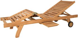VENTE-UNIQUE.COM Tumbona teca color natural claro